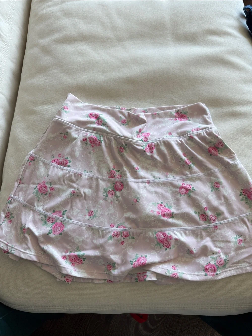 Pink Floral Tennis/Golf skirt with Ball Pocket